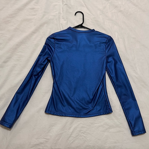 Blue metallic shirt - Picture 2 of 2